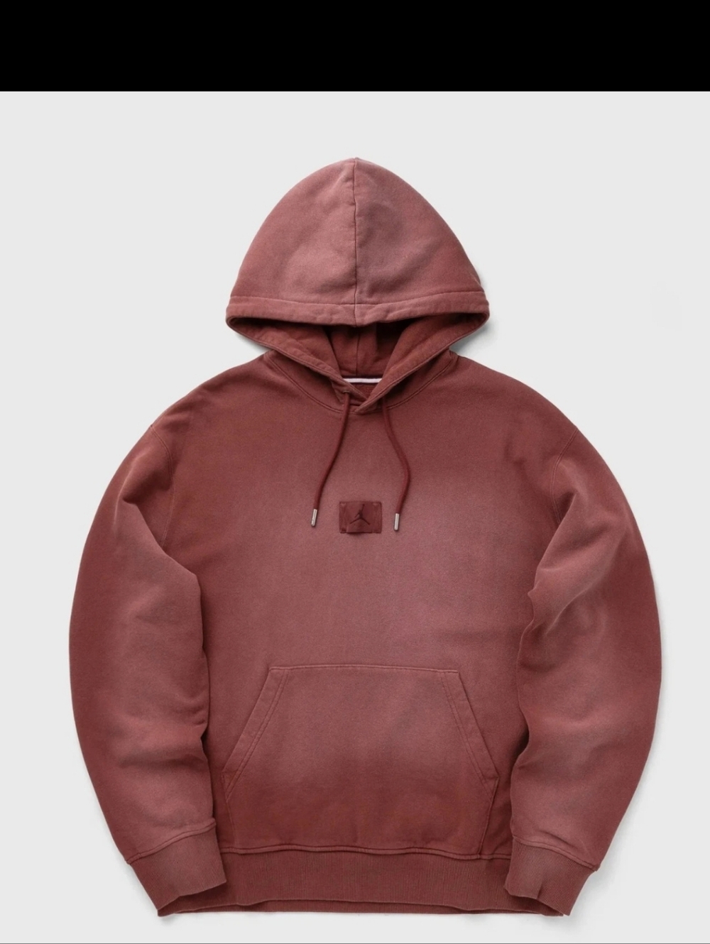 Size M - Jordan Flight Fleece Pullover Hoodie Dark Pony Red FV7249-231